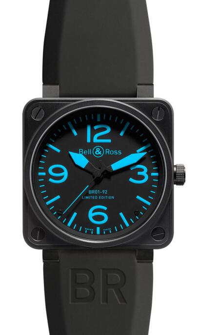 Copy Bell and ross BR 01-92 blue markers BLUE watch